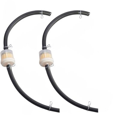 Adunsiaoto Motorrad Inline-Kraftstofffilter-Kit, Motorrad-Benzinfilter, Inline-Benzinfilter, Universal-Kraftstofffilter, Moped-Dieselfilter Für Autos, Motorräder, Rasenmäher, Scooter(Beige)