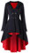 Soupliebe Mittelalter Kleidung Damen Viktorianisches Kleid - Retro Damen Mittelalter Kleid Mit Trompetenärmel Gothic Retro Kleid Karneval Halloween