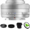 TTArtisan 27mm F2.8 f/2.8 XF-Mount Autofokus APS-C STM Objektiv für Fujifilm Fuji X-Mount Kameras X-T10 X-T2 X-T20 X-T30 X-T3 X-T4 X-T5 X-T100 X-T200 X-T30 X-PR01 X-PR02 X-PR03 X-E4 -Silber
