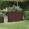 teichbecken,pflanzkübel XXL,pflanzkübel rechteckig,Hochbeet Pulverbeschichteter Stahl 114x40x68 cm BraunGeeignet für Garten, Terrasse, Schlafzimmer, Wohnzimmer