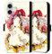 Klapphülle kompatibel mit Apple iPhone 16 Plus Handyhülle aus Kunst Leder schwarz Flip Case Offizielles Lizenzprodukt Disney Princess Die Schöne und das Biest