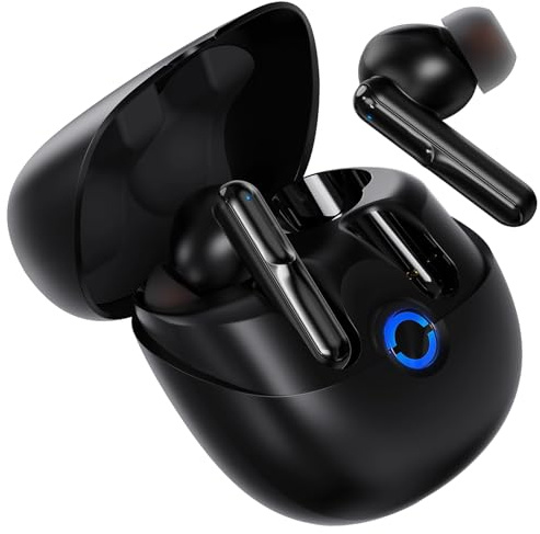 OpenListen Active Noise Cancelling Earbuds, ANC+ ENC Strong and Smart Noise Cancelling, Powerful Bass, 45H Playtime, IPX7, Wireless Earbuds, Bluetooth 5.4 (Black)