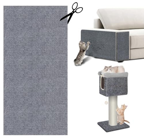 Selbstklebende Kratzschutzmatte für Sofa & Wand, 40x400 cm kratzschutz Sofa Katze - Trimmbarer Schutz gegen Katzenkratzer Couch Schutz von DIY Krallen Katzenteppich
