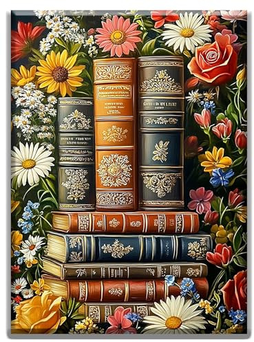 MFSIHZT Diamond Painting Erwachsene, 5D Diamant Painting Bilder DIY Mosaikherstellung Bastelset, 30 X 40cm Diamond Painting Set für Erwachsene, Geschenke und Wandbilder Wohnzimmer, Bücher