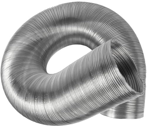 Vent Systems Flexibles Rund Aluminiumrohr DN 80 mm x 3 m lange Aluminiumschlauch, Flexibler Schlauch, Abluftschlauch für Heizung und Kühlung Klimaanlagen, Trockner, Abluftventilator