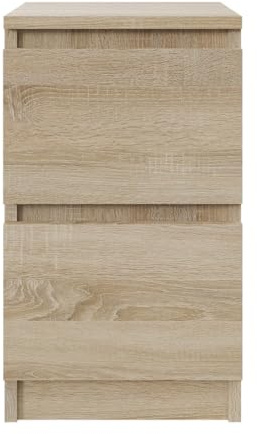 YUMEBLY Nachttisch Farbe: Sonoma-Eiche | Nachtschrank Beistelltisch | Nachtkommode für jedes Schlafzimmer, Wohnzimmer, Jugendzimmer | Kleine Kommode | 30 x 53 x 30 cm