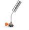HOHOVYVY Bruciatore a gas in acciaio inox, per barbecue all'aperto, con testa di accensione girevole a 360°, maneggevole, compatto, 21 x 11 cm