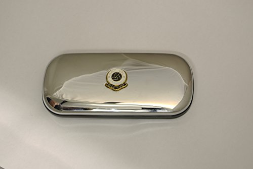 Polished chrome football club glasses case – Port Vale