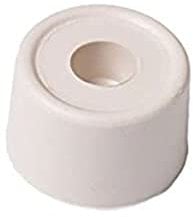 Merriway BH02256 (2 Pcs) Floor or Wall Mounted Door Stops, White 35mm (1.3/8 inch) Diameter - Pack of 2 Pieces