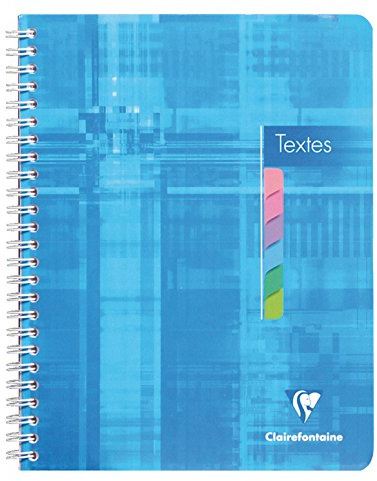 Clairefontaine 3ÂStück Päckchen Ã Texte Einband 17Âx 22Â144P Seyes Tasten Farben dét.