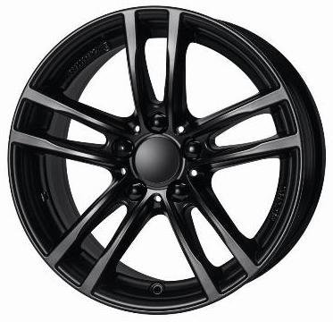 Rial x10 7J R17 Racing schwarz PCD 5 x 112 ET49 CB 57,1 Legierung-Rollen Set