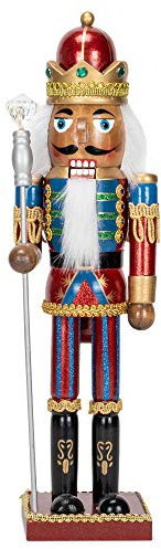 Kurt Adler 15 Black Wooden Nutcracker King