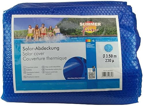 Summer Fun hochwertige Solarabdeckplane 230µ ø rund 3,50m BZW. 350 cm