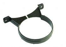Hunter 125mm Black Half Round Gutter System and 68/82mm downpipes: Select Individual Items as Required (110mm Socket Clamp)