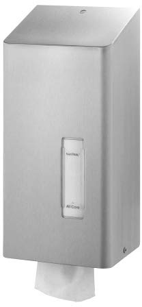 Allcare 22201473 AFP-C SanTRAL HRU 1 E / BEU 1 E Edelstahl Center Pull Spender Mini,