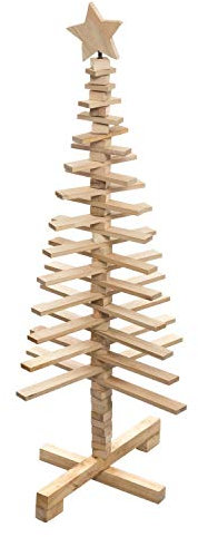 Féérie Lights & Christmas Sapin de Noël en Bois articulé Lodge - H. 120 cm
