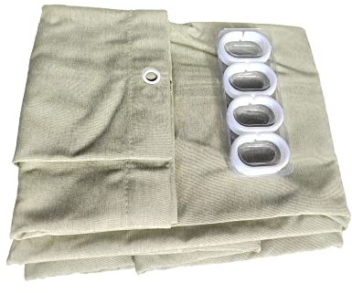 JIUJ - Tenda da Doccia Resistente alla Muffa, 180 x 200 cm, Lavabile in Lavatrice, Cotone Lino,rivestimento antistatico e impermeabile per doccia (Verde chiaro)