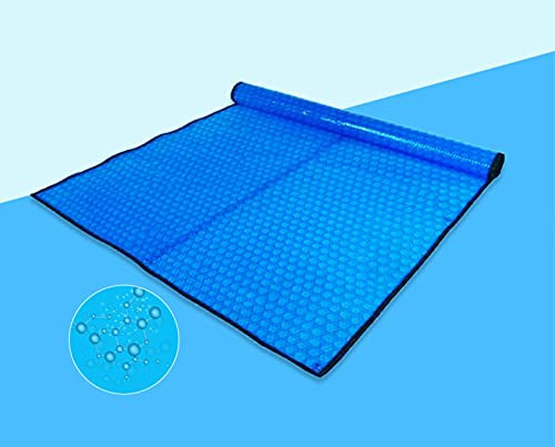 Rectangular Pool Cover with Hemming Eyelet, Frame Swimming Pool Cover, Above Ground Rainproof Dust Cover Inflatable Family Pool Paddling Pools and Outdoor Garden, 600um/㎡
