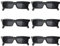 henan 6 Stück Agentenbrillen Spy Brille, Lustige Spiegel Partybrillen, Schwarze Partybrille für Erwachsene Kinder Spy Theme Party Geburtstagsparty Brillen Photo Booth Requisiten, Schwarz