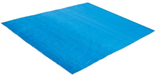 Summer Waves Tapis de Sol 2,69x2,69m pour Piscine Extérieure Hors-Sol - Protection Amortissante Contre l'usure, Les Frottements et Les Imperfections du Sol - Forme Carrée - Bleu 11063