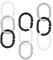 Nuby - Linkables - Stroller Chain - Black, Grey and White - Attachable Links for Strollers, car Seats and Travel - 18 Pieces