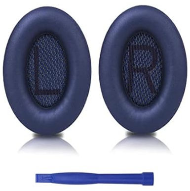 Bose Ersatz Ohrpolster,Ersatz Ohrpolster für Bose QC25,1 Paar Kompatibel QC15/AE2/QC35/QC35 ii Over-Ear Headphones,Bose Professionelle Ohrpolsterkissen,Ohrpolster für Quiet Comfort Kopfhörer (Blau)