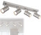bmf-versand® Deckenstrahler 4 Flammig Schwenkbar - Deckenleuchte mit 4 Spots Nickel - Deckenlampe Wohnzimmer Modern - Strahler Küche Fassung GU10