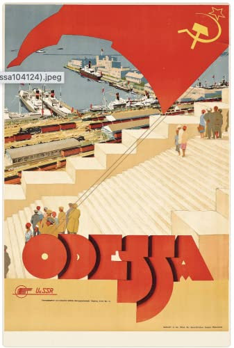 USSR ODESSA Poster Reproduktion – Format 50 x 70 cm auf 300 g Luxus-Papier, hohe Qualität, alle Formate möglich.