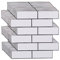 jackfru 10 Stücke 3D Ziegelsteintapete (30 * 30cm), Selbstklebend Tapete Steintapete für Möbel Küche Fensterbank Schrank Wasserdicht Tapete (Weiß)