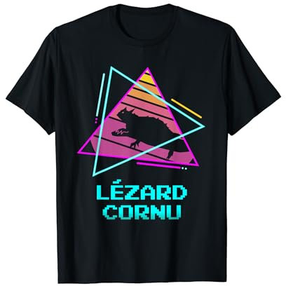 Retro Lézard Cornu Lézards T-Shirt