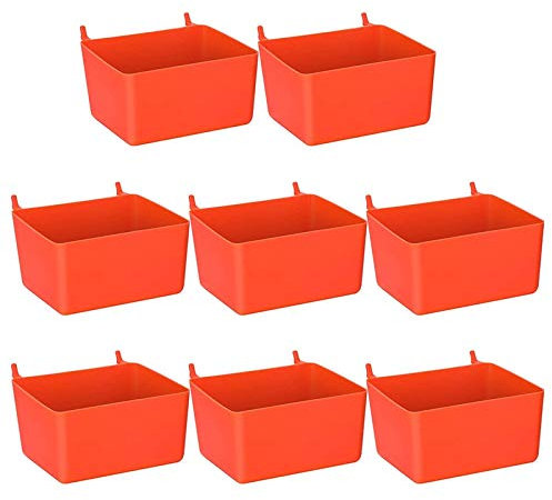 Graootoly Stecktafel-Behälter-Set, Stecktafel-Teile, Aufbewahrung, Stecktafel, Zubehör, Werkbank, Behälter für die Organisation von Hardware (rot)