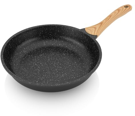 ETA Titan-Induktionspfanne I Titanium II I Pfanne 28 cm I Induktiongeignet I antihaftbeschichtet I PFOA Cadmium Frei I alle Herdarten I spülmaschinenfest