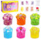 Ainiv Fruta Slime Kit, 6pcs Fluffy Slime para Niñas, Cristal Crujiente Slime para Niños, Slime Fluffy Súper Suave y No Pegajoso, Fabrica de Slime Juguete de Masilla para Aliviar El Estrés