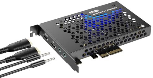 Docooler Interne Dual CamLink PCle Spielerfassungskarte, Live-Aufnahme und Streaming für Videokameras für Spielsysteme
