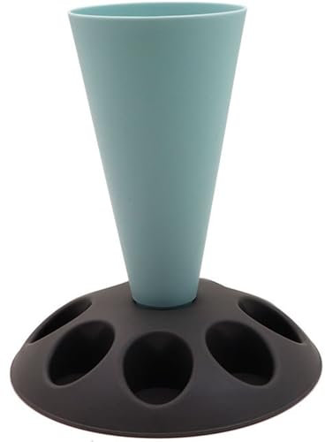 Spritzbeutelständer Spritzbeutelhalter Spritzbeutelhalter mit 8 Schlitzen Düsenhalter Kunststoff-Spritzbeutelständer für Kuchendekorationsset Backzubehör