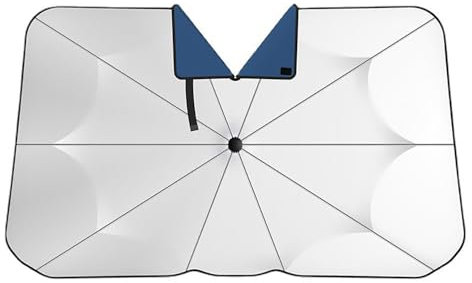 BLAFT Parasol Coche Delantero para BMW 5 Series 520 525 528 530 535 540, Parasol Plegable de Coche Sombrilla con Protección UV, Parasol para Parabrisas Delantero Parasol Coche,L