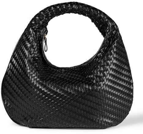 Amazon Essentials Damen Woven Umhängetasche, Schwarz, One Size