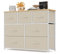 Xbro Kommode, Kommodenschrank mit 7 Schubladen aus Stoff, Komodenschrank Schlafzimmer mit Holzplatte, Kommode Schlafzimmer Flur, Komodenschrank Flurschrank für Küche Büro Flur Schlafzimmer (Beige)