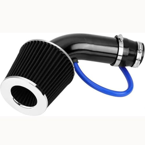 HCXYSZLB Filtro Aria Sportivo Auto per VW Golf 6 GTI Golf 7 Golf, 76mm 3 Pollici Filtro di Aspirazione dell'Aria Fredda Auto Tubo di Aspirazione Fredda Induzione in Alluminio Auto,A-Black