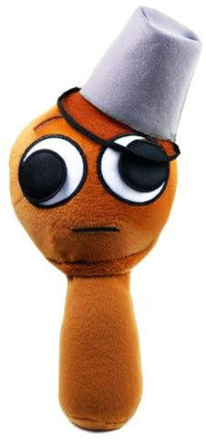 Kouipoie Sprunki Plüschtier,7.8 Weiches Kuscheltier für Kinder & Erwachsene,Lustiges Sprunki Plush Spielzeug als Geschenk zu Geburtstag,Ostern,Sprunki Toys Fans Lieben Es. (Braun B)