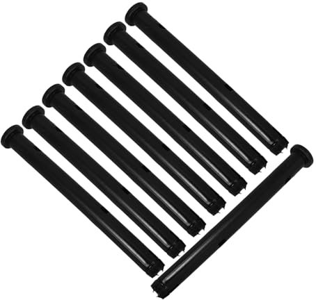 KICHOUSE 8pcs Wheelie Bin Lid Clips Bin Locks for 240l Secure Lid Locking System Easy Installation