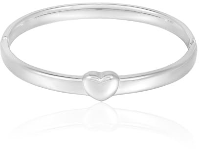 MILAKOO 6mm Glossy Oval Bracelet Alphabet Herz Crystals Decor Armreif Frauen Edelstahl Personalisierte Armband Stainless Steel Bracelet Gold/Silber