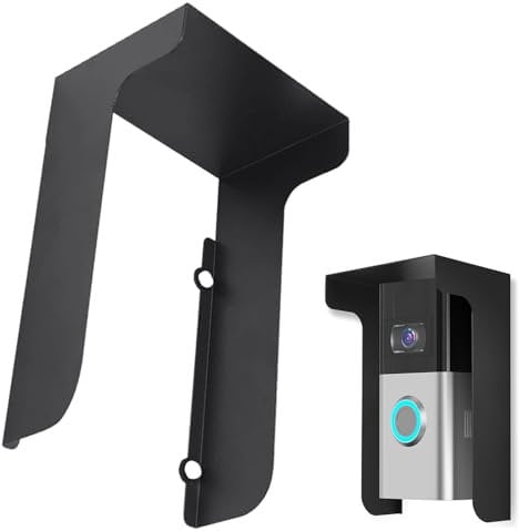 Doorbell Rain Cover Weather Protector Anti-Glare Doorbell Cover Suitable for Ring Doorbells Within 8.7cm