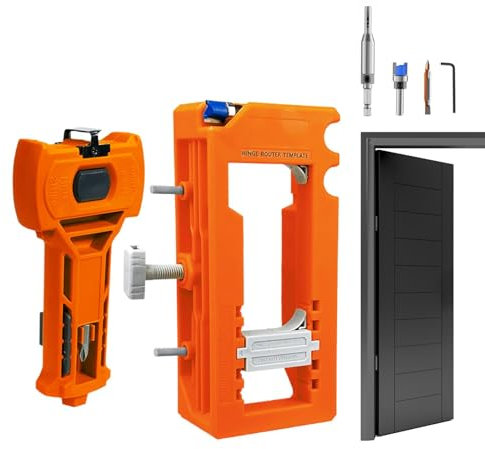 Door Hinge Router Jig,High Precision Latch Installation Kit - Door Hinge Installation Router Template Jig Fits for Home Maintenance