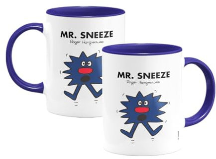 Mr. Men Mr. Sneeze Large Porcelain Colour Handle Mug Little Miss