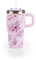 ROSMARINO MegaCup Roses 580 ml – Rosa – Vaso de viaje de acero inoxidable de doble pared – a prueba de fugas y reutilizable – Mantiene el frío durante 11 horas y 7 horas caliente – Sin BPA