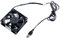 Ventilateur de refroidissement USB avec thermostat réglable pour armoires 80 mm Améliore la circulation de l'air dans les espaces clos