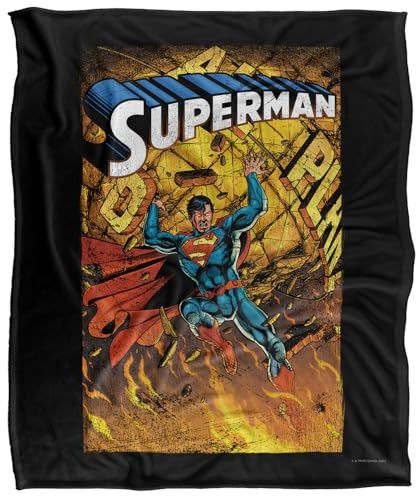 Superman One Silky Touch Super Soft Throw Blanket 152 X 127 cm, White