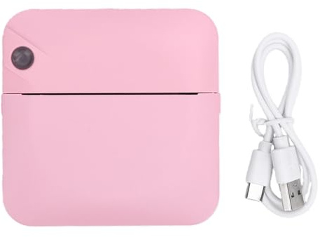 TOPINCN Mini Thermodrucker, Tintenloser Tragbarer Drucker, Sticker Maker, Printpods mit APP für Fotos, Lernnotizen, OCR Texterkennung (PINK)