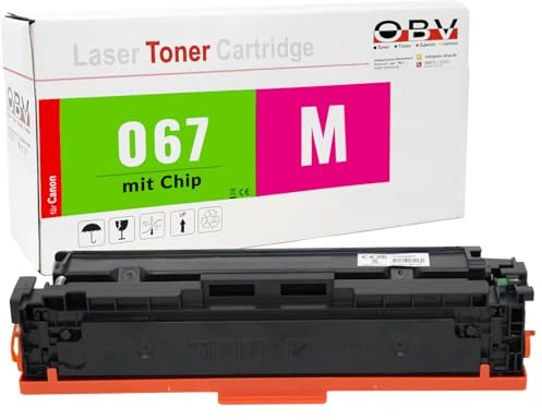 OBV 067 Toner Kompatibel für Canon i-SENSYS LBP-633Cdw LBP-631Cw MF655Cdw MF657Cdw MF651Cw MF655Cx Magenta ca. 1.250 Seiten